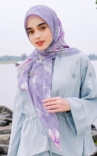 Printed Scarf Bali Scarf - Lavender