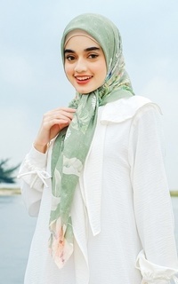 Hijab Motif Bali Scarf - Cucumber