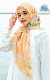 Printed Scarf Bali Scarf - Sunkissed Orange