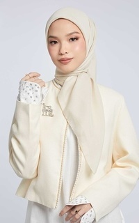 Hijab Polos Light Voile Scarf Plain Butter