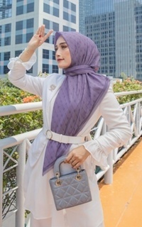 Hijab Motif Monosha Series in Lavender Herbs