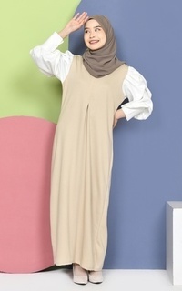 Gamis Mybamus Jasmine Puff Dress - Dress Lengan Balon - Gamis Sleting