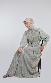 Gamis Kami Aliyah Dress Beige Blue