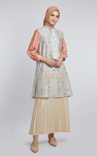 Tunik Kami Dara Asymmetrical Tunic Creme Peach