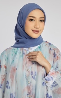 Hijab Polos Kami Delicate Paris Scarf Plain Denim