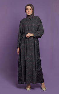 Gamis Kami Ghia Oversized Dress Black