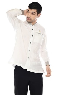 Menswear Qaaf Kemeja Koko Choudary Polo Linen