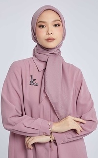 Hijab Polos Kami Light Voile Scarf Plain Mauve