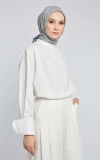 Blus Kami Mezura Regular Fit Top Off White