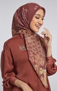 Printed Scarf Kami Temima Scarf Maroon