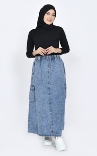 Skirt Denim Skirt Cargo SBLU