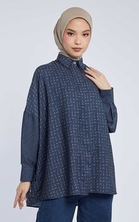 Blouse Kami Keyna Dropshoulder Top Catalina Blue