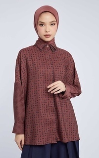 Blouse Kami Keyna Dropshoulder Top Terracota