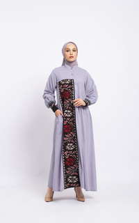 Gamis Ayumi Grey II Tenun Dress