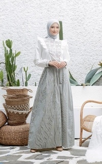 Long Dress Briana Vintage Dress Katun