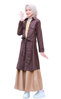 Pakaian Anak Gamis Kesan 2 pcs Anak Terbaru  Premium LGA 828