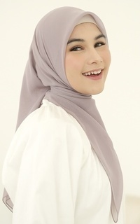 Plain Scarf Kirana Paris Plain Japan Purple Grey-716144