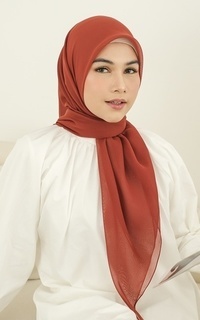 Plain Scarf Kirana Paris Plain Japan Brick-716146
