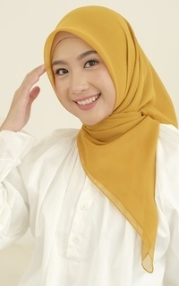 Plain Scarf Kirana Paris Plain Japan Mustard-716150