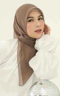 Plain Scarf Kirana Paris Plain Japan Brown Muffin-716154