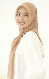 Plain Scarf Kirana Paris Plain Japan Peanut-716160