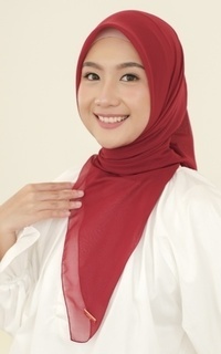 Plain Scarf Kirana Paris Plain Japan Red-716164