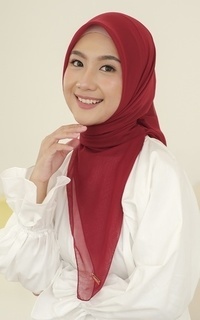 Plain Scarf Kirana Paris Plain Japan Red-716165