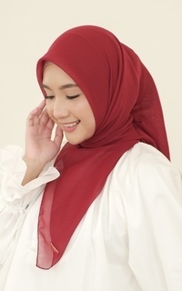 Plain Scarf Kirana Paris Plain Japan Red-716166