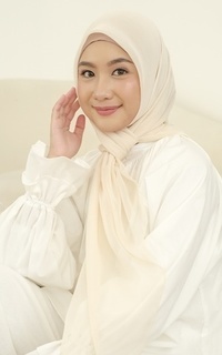 Plain Scarf Kirana Paris Plain Japan Butter Cream-716177
