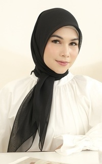 Plain Scarf Kirana Paris Plain Japan Black-716188
