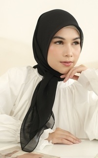 Plain Scarf Kirana Paris Plain Japan Black-716189