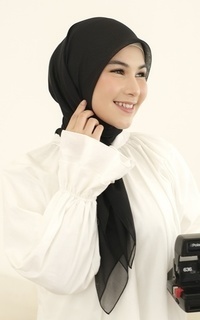 Plain Scarf Kirana Paris Plain Japan Black-716190