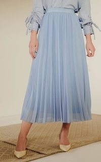 Rok Pleated Skirt - Baby Blue