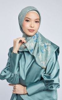 Hijab Motif Kami Laguna Signature Scarf Jade Green