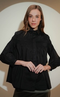 Shirt Emma Smock Shirt - Black