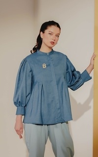 Shirt Edelie Puffy Shirt - Blue