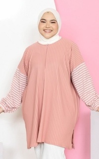 Tunik (Defect) Mybamus Dasha Stripe Tunik Oversize – Atasan Knit Jumbo Wanita