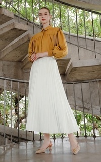 Rok Serena Pleats Skirt - White