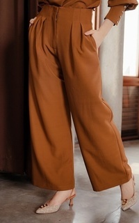 Pants Claire Wide Leg - Brown