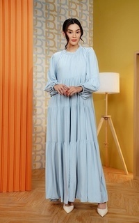 Gamis Kiana Dress - Blue