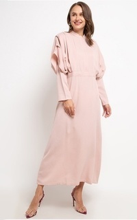 Long Dress Hazelnut Indonesia - Paquita Dress - Gaun / Pakaian / Dress Wanita - Pink