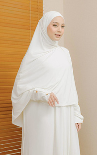 Gamis Hafisa Abaya Set Broken White-718460