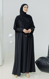 Gamis Hafisa Abaya Set Black-718462