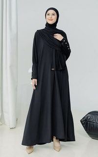 Gamis Hafisa Abaya Set Black-718463