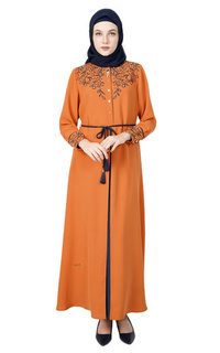 Long Dress A4599 Orange