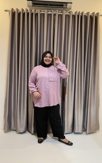 Blus Leica Top Dusty Pink