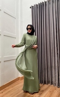 Gamis Nahliya Dress Sage