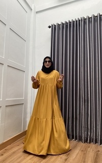 Gamis Sophia Longdress Mustard