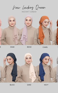 Instant Hijab NEW LOWKEY QUEEN TURBAN INSTANT
