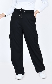 Pants Kulot Kargo Talis Black